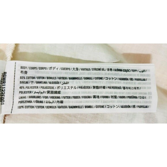 Abercrombie & Fitch puff sleeve babydoll mini dress in yellow floral Sz S - Picture 8 of 11